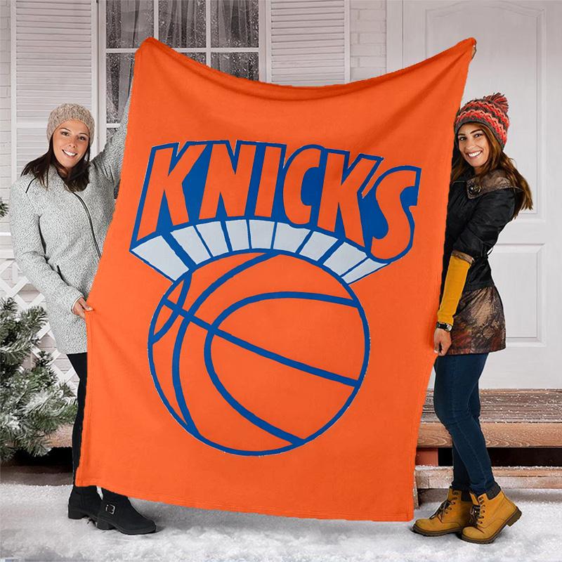 1 Stück New York Knicks Thema Decke - Digitaldruck, Polyester, Gemütlich für alle Jahreszeiten, Perfekt für draußen und Reisen