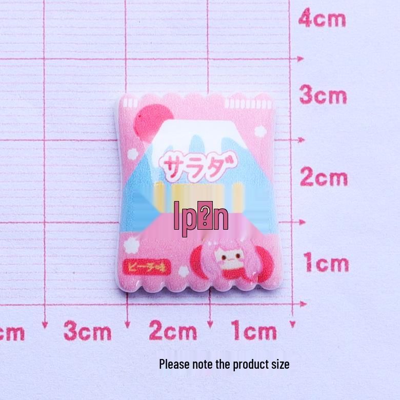 Glossy Handmade Cartoon Candy Resin Hair Clip DIY Accessories.