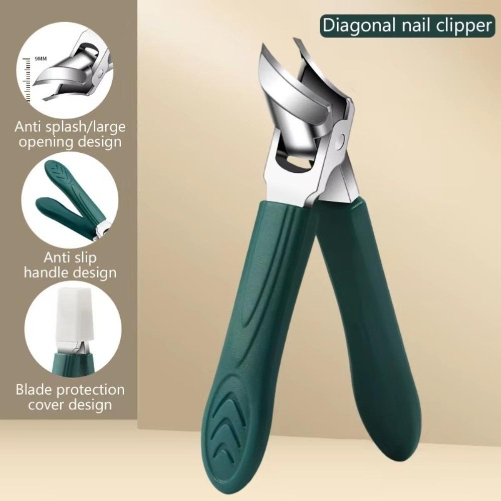 New Stainless Steel Toenail Clipper Anti-Splash Eagle Beak Slanted Nail Cutting Durable Nail Cutting Pliers Manicure Tools