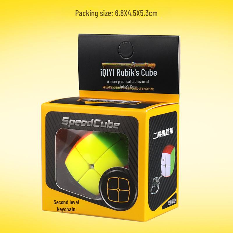 Qiyi 3x3 Zauberwürfel und Pyramide Ahornblattform Rotationsspielzeug Set für die frühe Bildung von Kindern