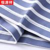 Hengyuanxiang Herren gestreiftes Polohemd aus Seidenmischung