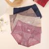 Pure Romantic Briefs Lace Macaron Colored Women's Underwear Fashionable Mid Waist Lingerie Sexy Seamless Comfortable Panties