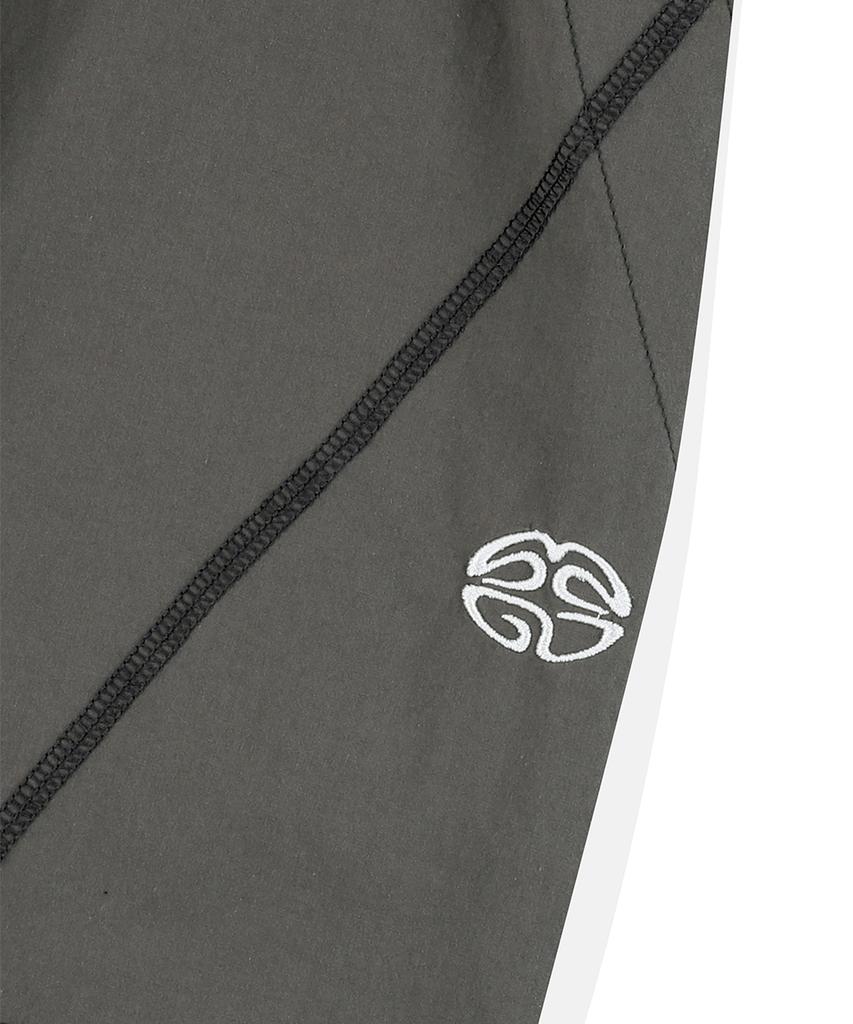 MAHAGRID Cover Stitch Parachute Pant Black(Mg2Esmpa11A)