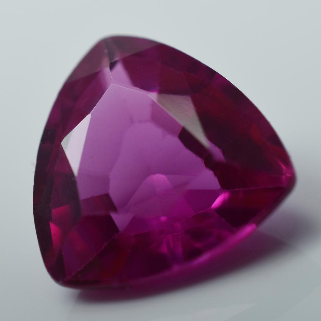 Pink Trillion Cut 7 Ct Natural Ceylon Sapphire Loose Gemstone