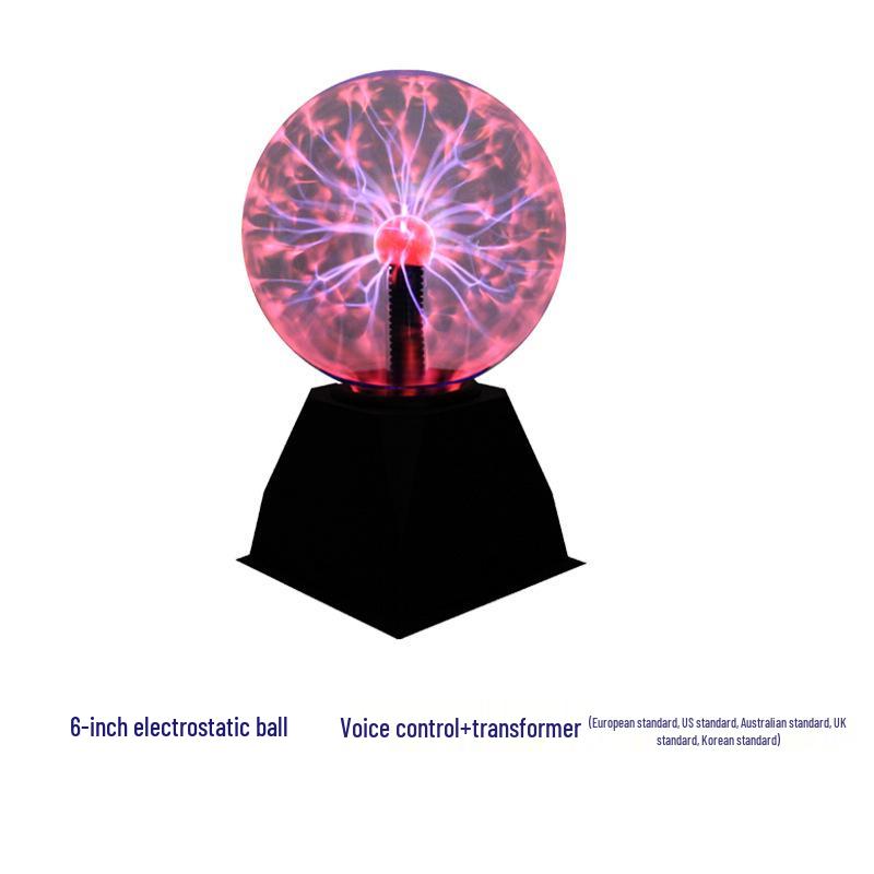 

Плазменный шар с USB-подсветкой, реагирующий на звук – Интерактивный электростатический ночник Ball light