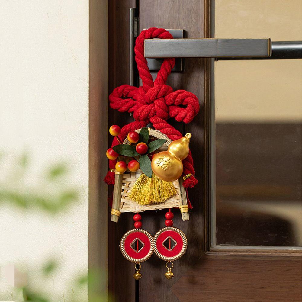 Glücksbringer für das chinesische Neujahr Traditionelles Design Chinesischer Knoten Türdekoration Heimdekoration