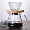 Set Dripper Cafe din Sticlă cu Vas – Filtru V60 Reutilizabil, Borosilicat Înalt, Stil Japonez