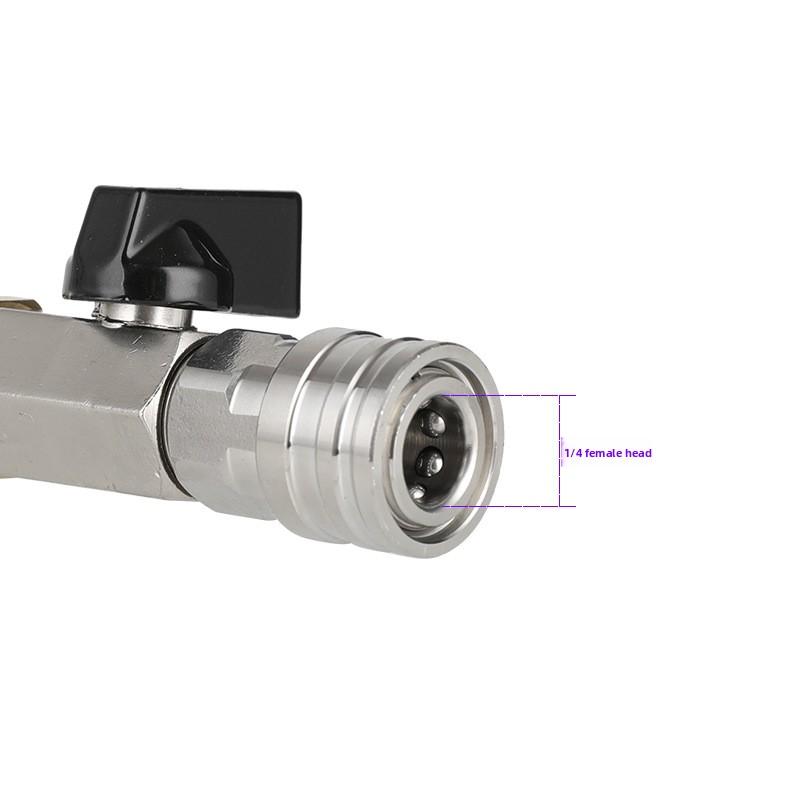 High Pressure Washer Ball Valve Kit 1/4" Quick Connector and M22/14mm for Power Washer Hose Switch on/off