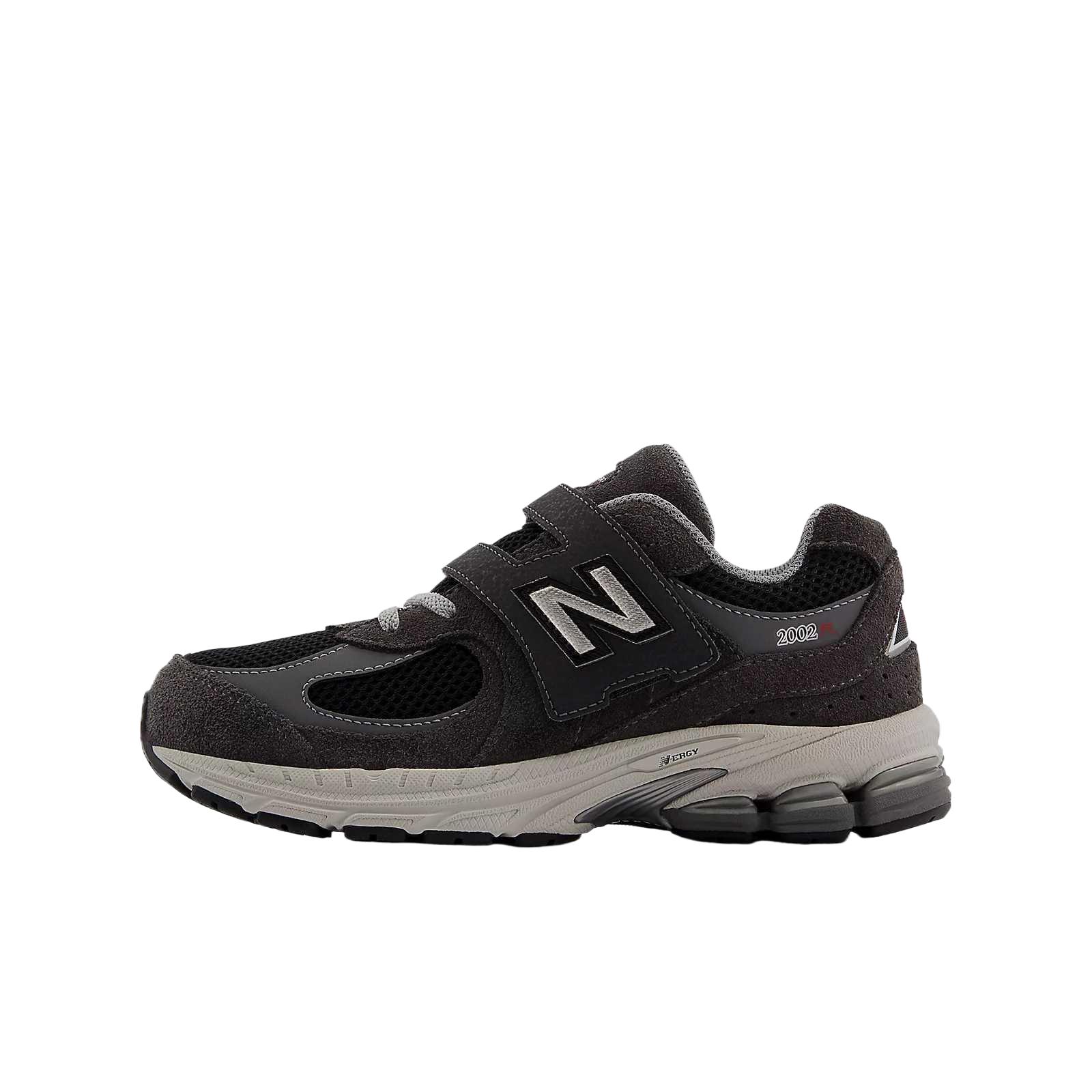 

New Balance NB 2002 Сетка Замша Липучка Модные Удобные Стильные Крутые Амортизирующие Кроссовки Детские Кроссовки Черный Серый PV2002RA 28.5