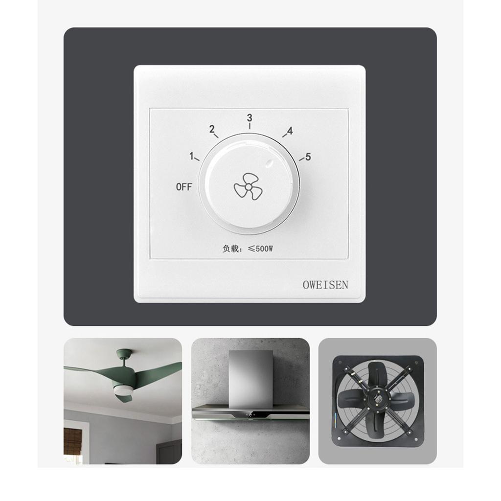 Capacitance Type Ceiling Fan Universal Electric Fan Governor Controller Top Fan Speed Regulation Fifth Gear Fan Switch