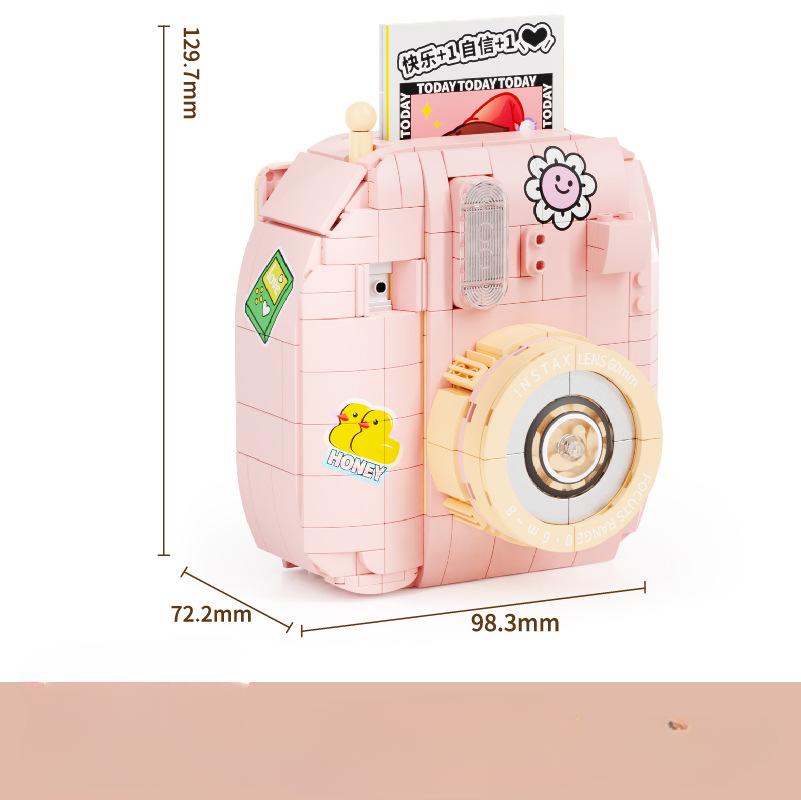 Seria Creativă Cameră de desene animate pentru fete asambla blocuri de construcție pentru copii, cadou de jucărie, fără cutie