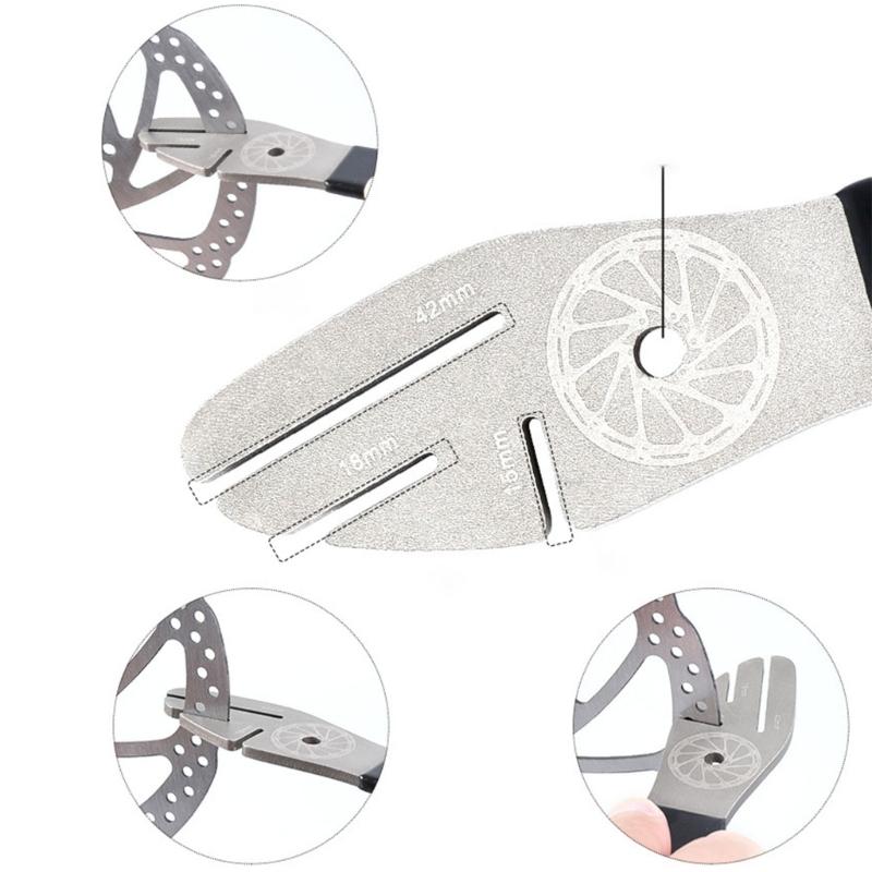 Precise Brake Pad Adjustment Device Cycling Disc Brake Corrections Wrenches for Easy Handling and Durability