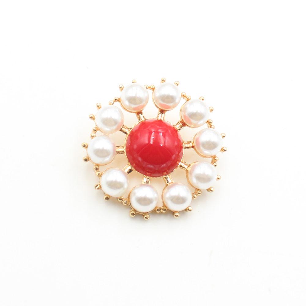 High end 2-piece 35mm pearl alloy DIY sweater with foot buttons, jacket, coat, clothing sewing accessories
