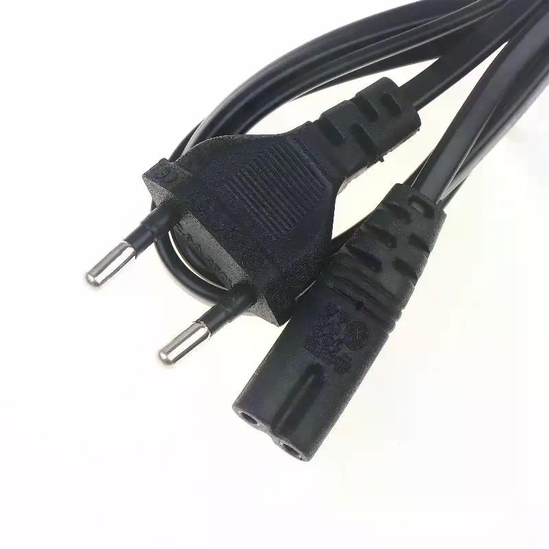 1/3/5 Stück 2-poliges Verlängerungskabel EU-Netzkabel Euro-Netzkabel Für TV-Monitor NetzteilLadegerät