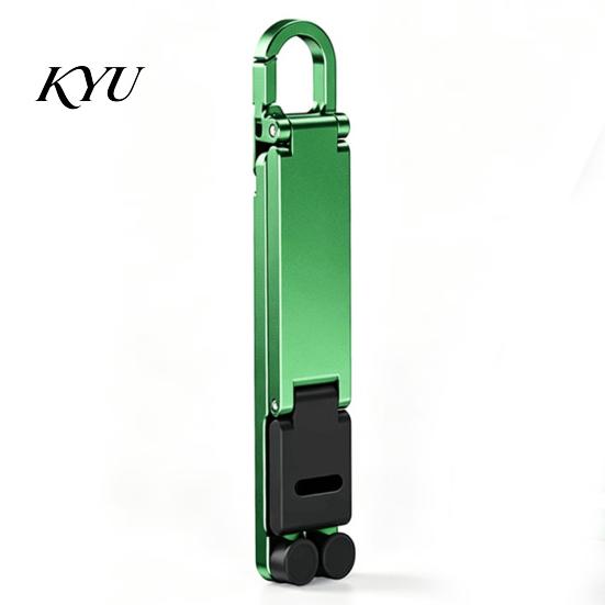 Cell Phone Stand Mini Foldable Keychain, Portable Holder for Key Chain Desk, Pocket Home Office Travel
