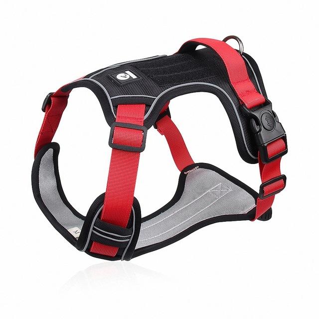 Dog Harness Vest Walking and Training Pet  Rope Harness and Leash Set Adjustable Dogs Collar Harness No Pull for French Bulldog