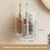 Electric Toothbrush Storage Rack, Wall-mounted Bathroom Toothpaste and Toothbrush Storage Rack Without Drilling