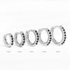 2PCS Stainless Steel Minimal Crystal Zirconia Hoop Earrings Gold Silver Color Small Huggie Cartilage Earring Piercing Jewelry