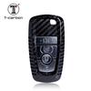 Car Key Case Cover For Ford Fusion Mondeo Mustang Edge Expedition Explorer Carbon Fiber Auto Key Case Accessories