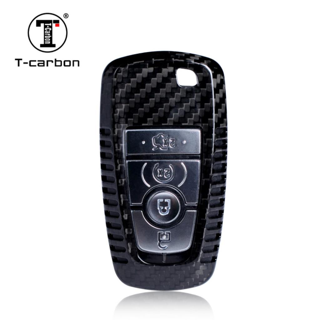 Car Key Case Cover For Ford Fusion Mondeo Mustang Edge Expedition Explorer Carbon Fiber Auto Key Case Accessories