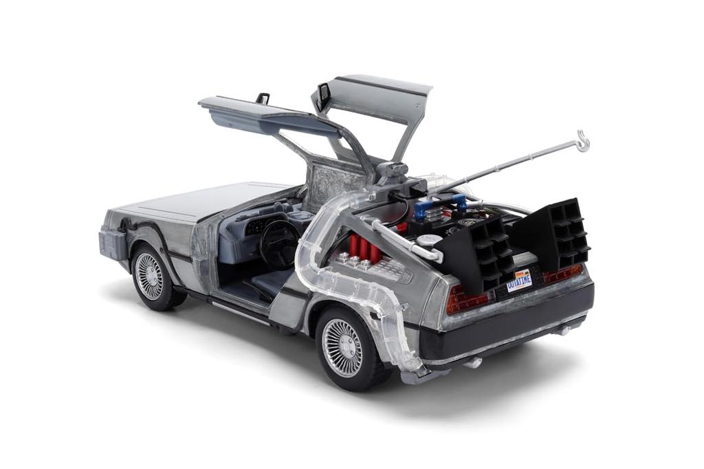 Kyosho Jada Toys Hollywood Rides Back To the Future Series Scale Back To the Future Time Machine with 40th Brown Truck Package Completed Figure