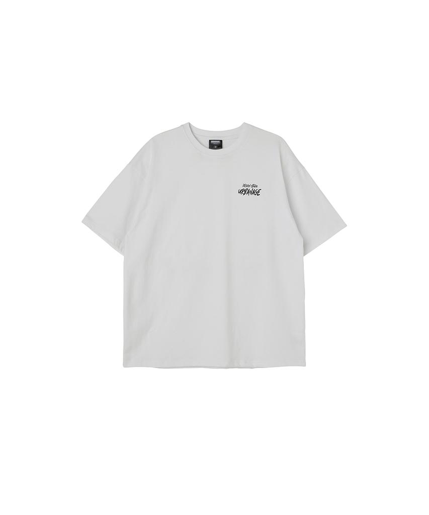 URBANAGE Design Studio Logo Oversized Short Sleeve_White