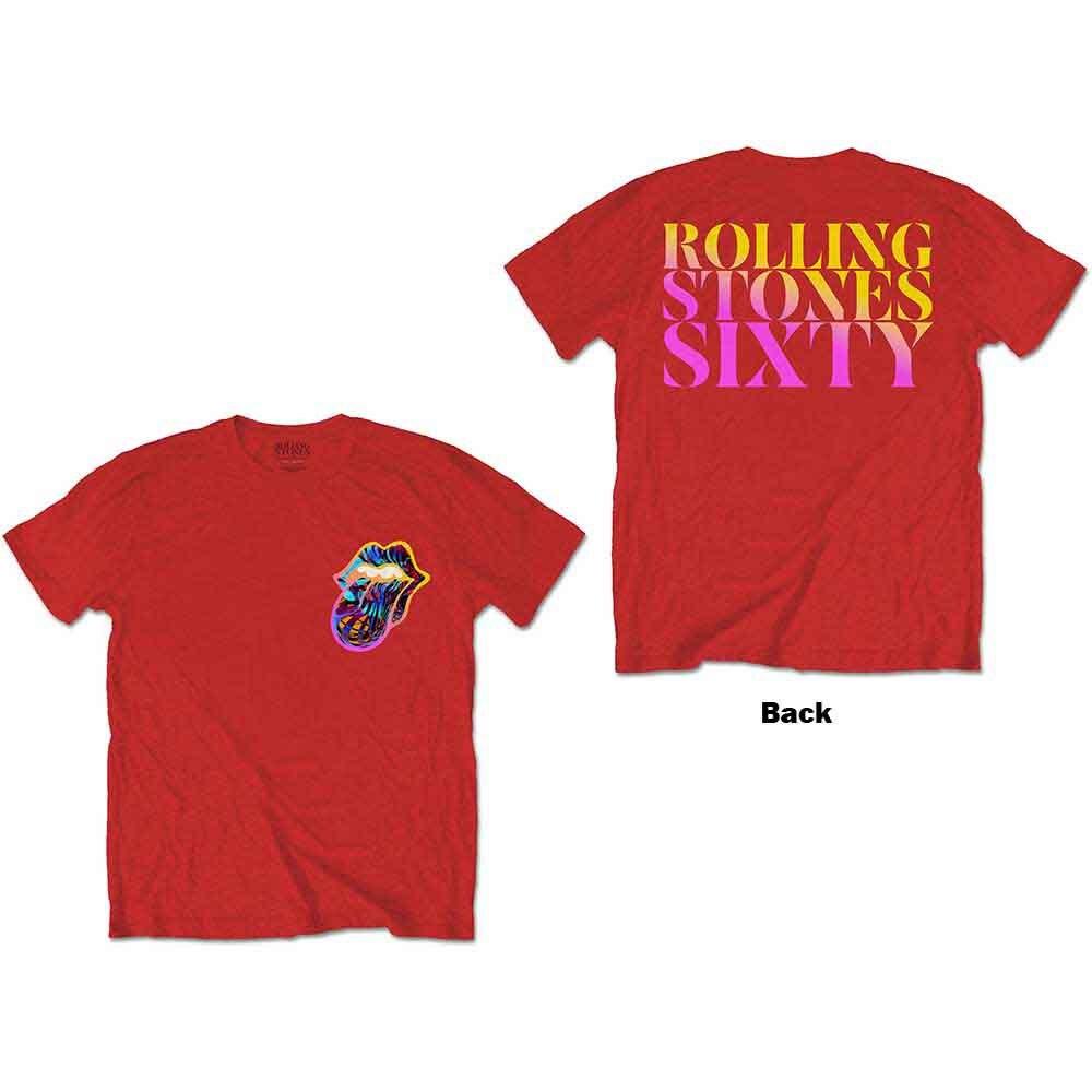 The Rolling Stones - Sixty Gradient Text Shirt (T-Shirt) 3XL