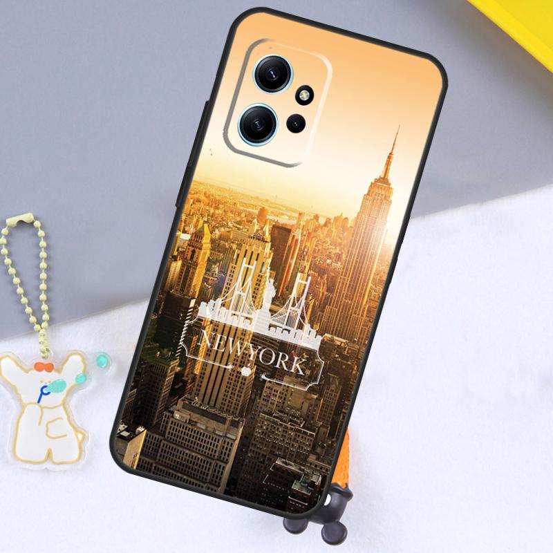 New York City Case For Xiaomi Redmi Note 12 9 10 11 Pro 12S 9S 10S 11S Cover For Redmi 12 13C 12C 9C 10C