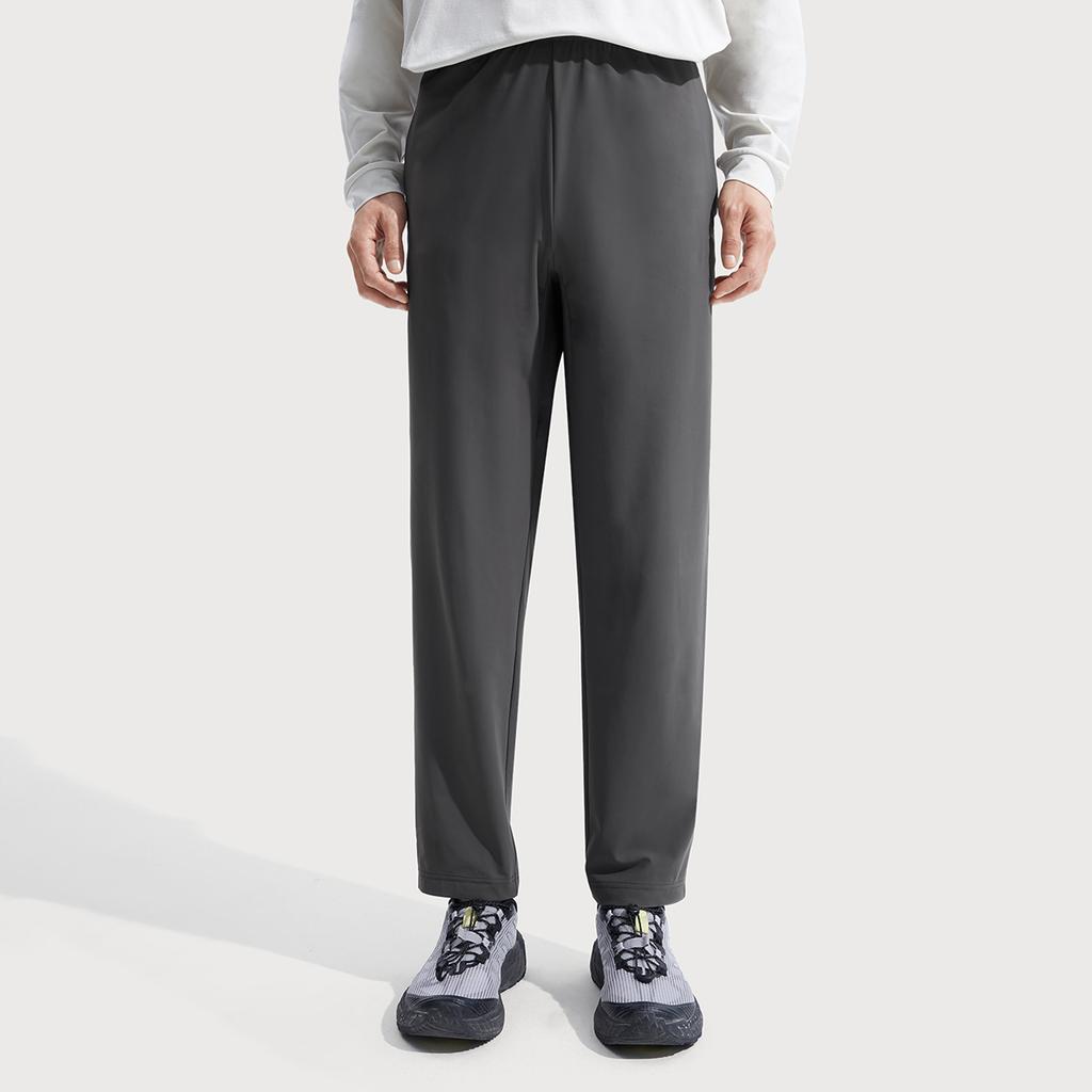 Li Ning Fitness Series Knitted Sweatpants Men's Obsidian Gray AKYV195-2