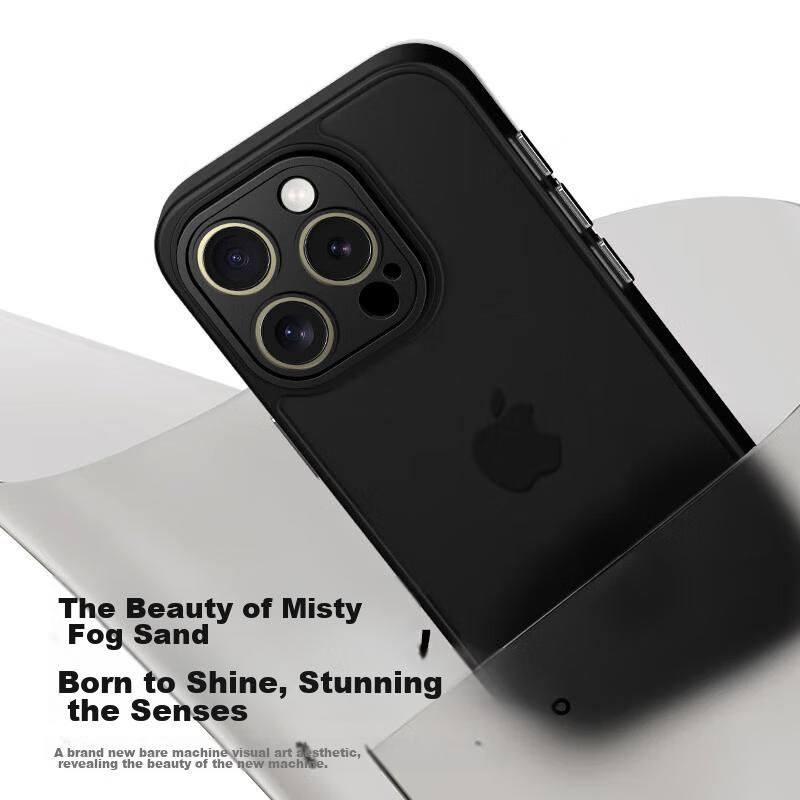 IPhone 11 Pro Max Case, Apple 11 Pro Max Protective Cover, Frosted Shockproof Anti-Fingerprint Full Protection Case, Midnight Black