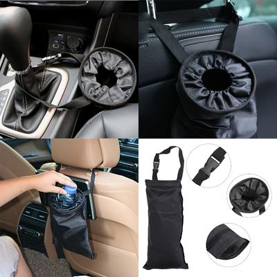 Universal Car Trash Bag, Hanging Foldable Vehicle Garbage Bag for Seat Headrest, Daily Car Trash Storage, Car Organizer