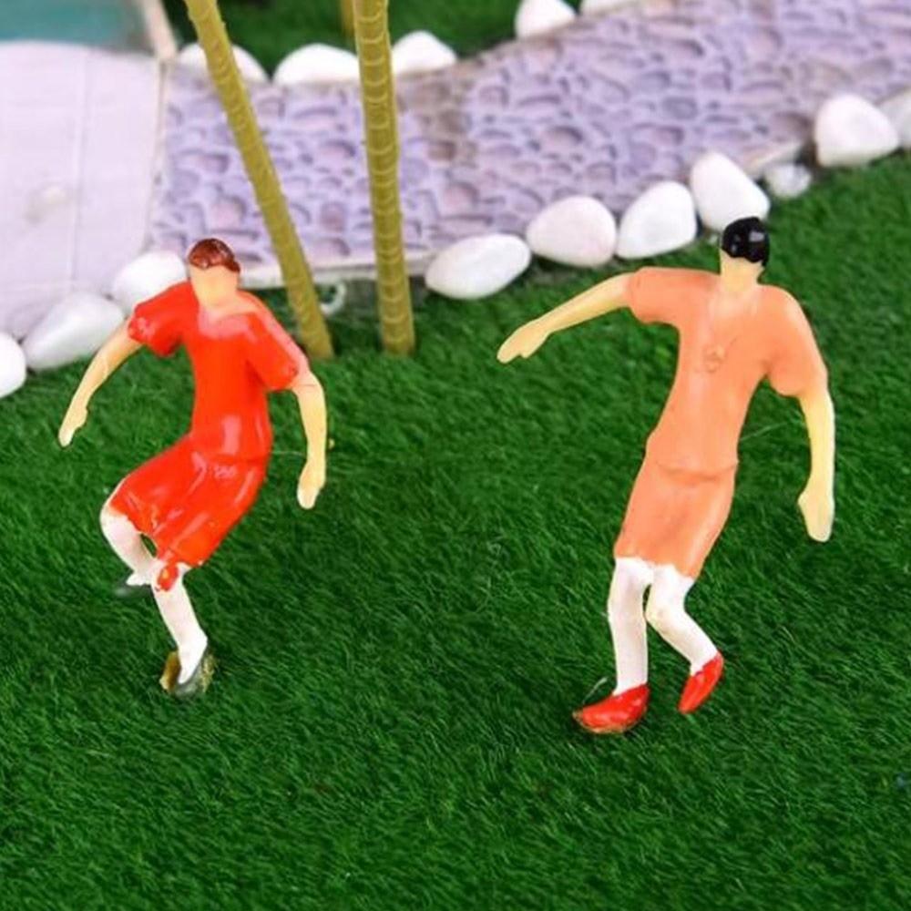 10pcs 1/75 1/50 Scale Making Football Game Scene Colorful Football Sports People