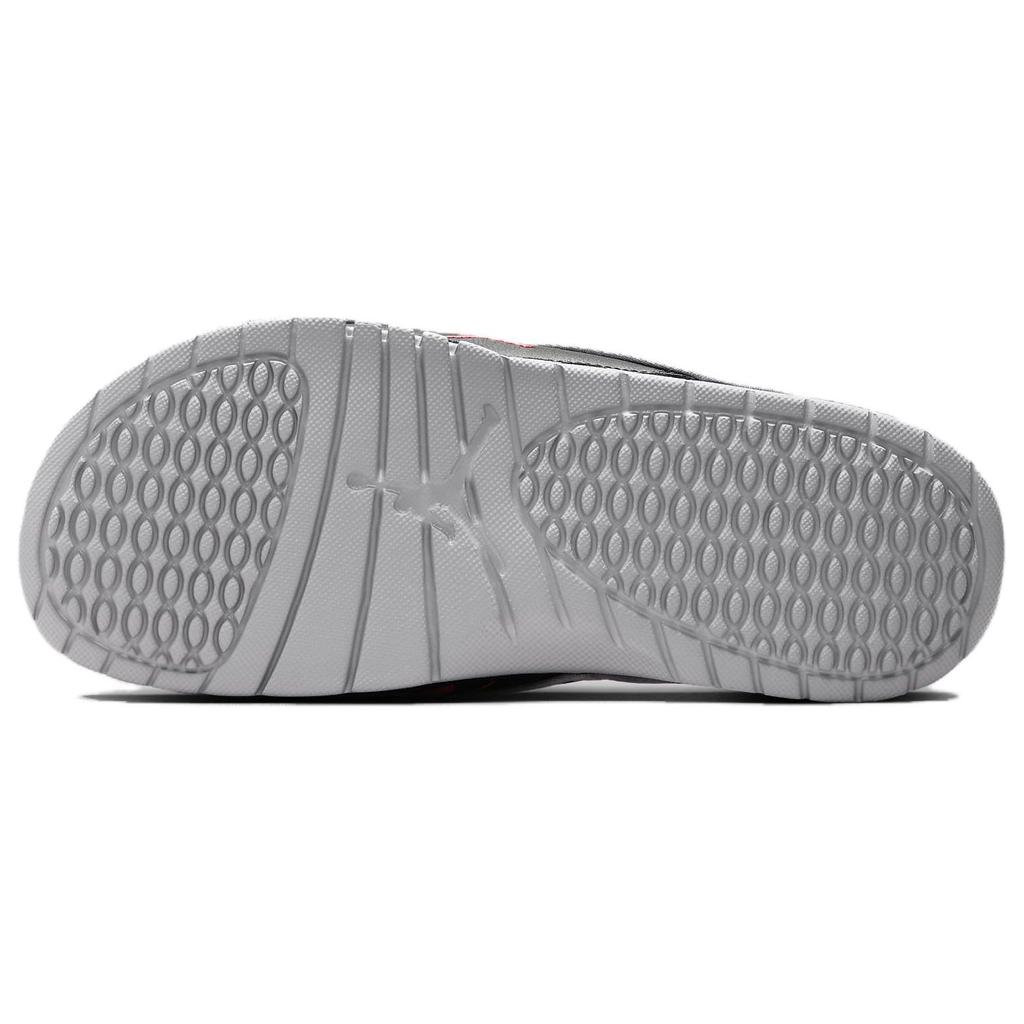 Air Jordan Hydro 4 Retro Slide Zwart Cement Heren Sneakers Cementgrijs Vuurrood 532225-060