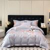100%Cotton Chic Embroidery Bedding Set Double Queen King 4Pcs Duvet Cover Flat/Fitted Bed Sheet Pillowcases