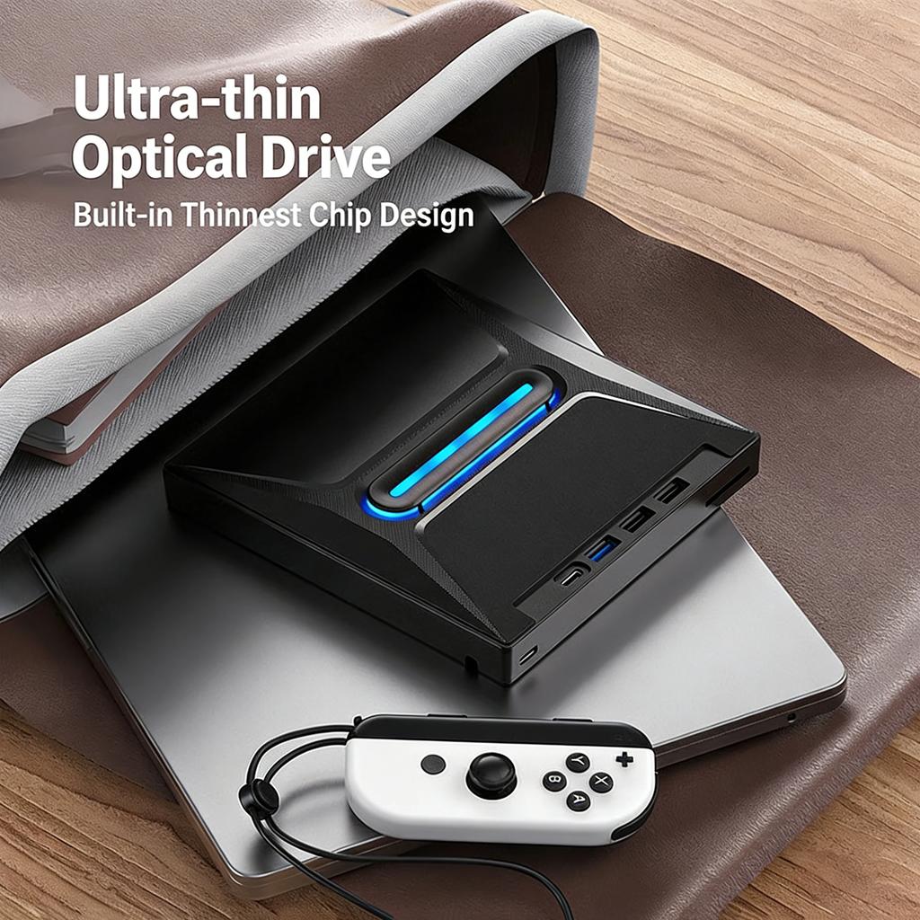 External CD DVD Burner CD ROM Burner CD/DVD+/-RW Drive SD Card Reader Optical Drive DVD Player Hub for Laptop Desktop