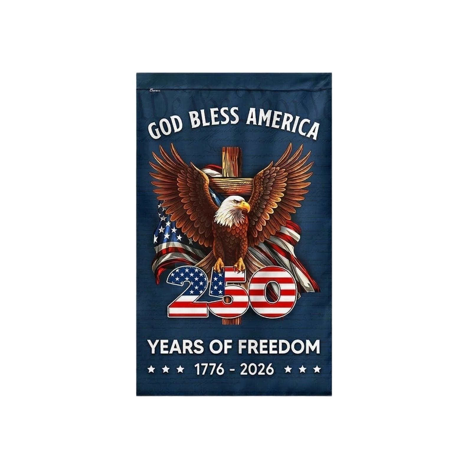 250th Anniversary Garden Flag, Single Sided One Size