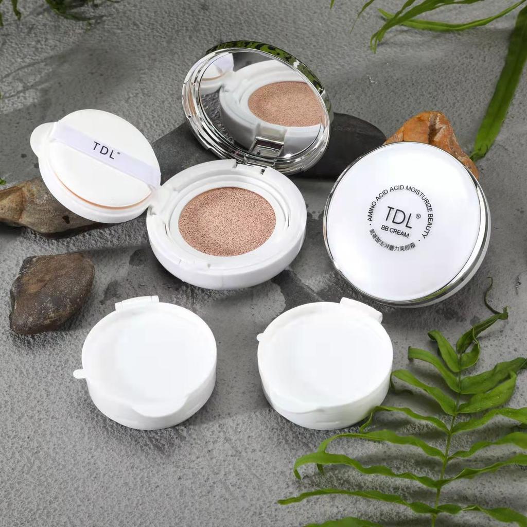 TDL Aminosyra Återfuktande Cushion BB Cream Långvarig Makeuptäckning, Återfuktande Soft Focus Foundation