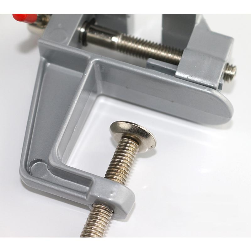 Miniaturowy imadło stołowe ze stopu aluminium wielofunkcyjne imadło stołowe do majsterkowania, formowania, napraw stałych, narzędzi do biżuterii, elektroniki, stołu warsztatowego