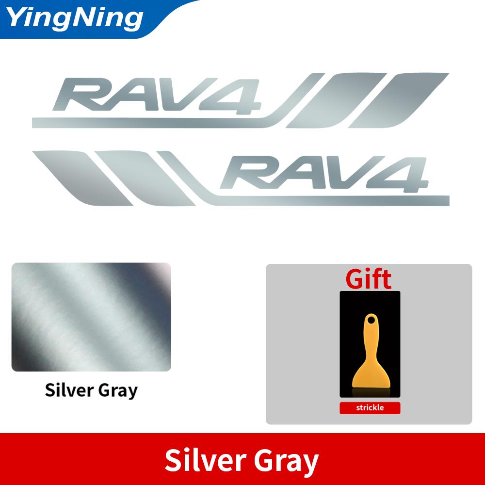 2pcs Car Side Stickers For Toyota RAV4 Car Body Creative Car Fender Reflective Leaf Door Decal Vinyl Sticker Auto Accessories