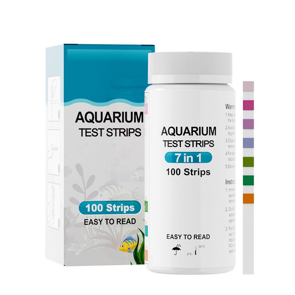 100Pcs Fish Tank Water Quality Test Strips Water Tester Paper Freshwater Saltwater Aquarium Water Test Strips