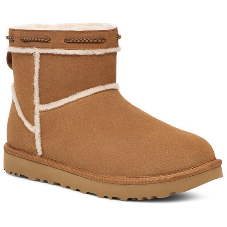 UGG Fashionable Comfortable Short Snow Boots Unisex boots Chestnut 1166751-CHE