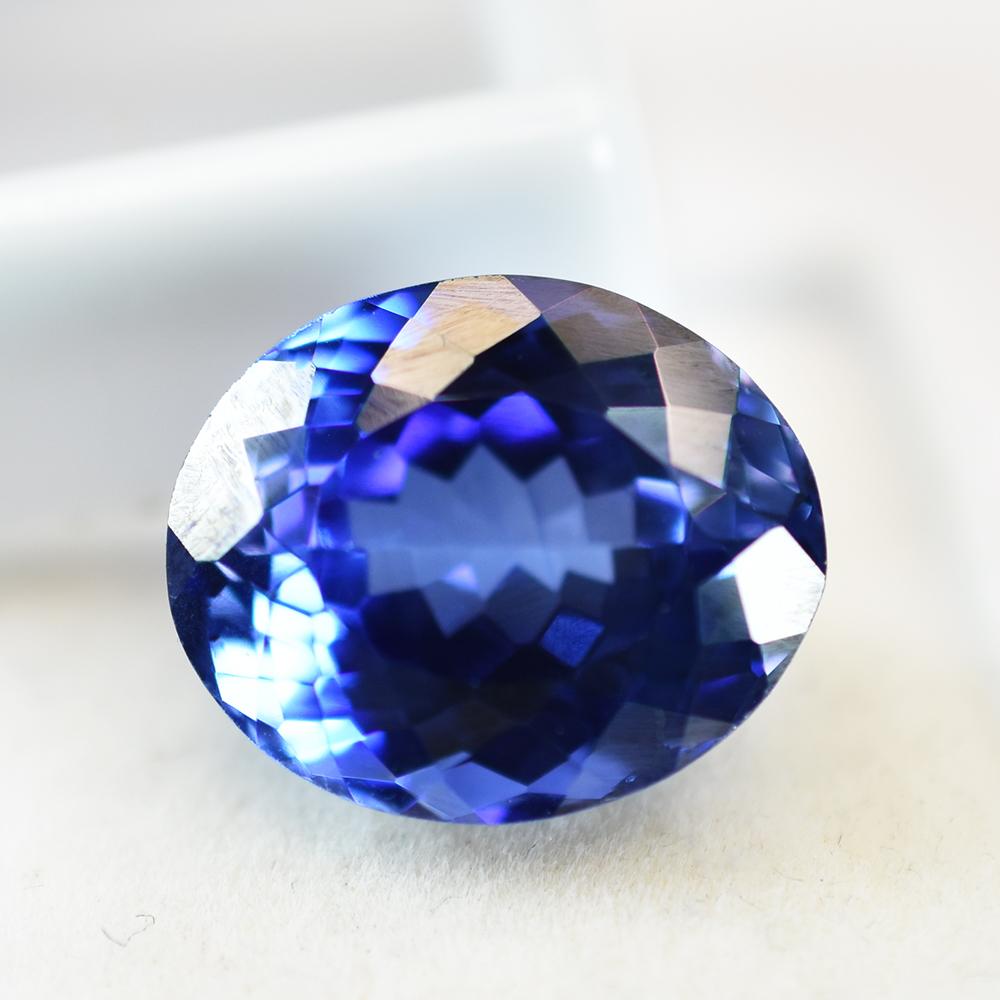 Natural Blue Sapphire Loose Gemstone 14.10 ct Oval Cut September Birthstone for Gem Collections