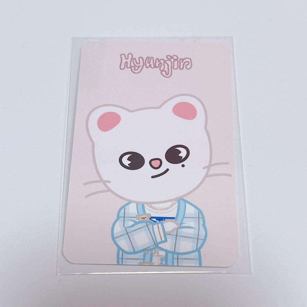 [USED] Korea Exclusive Straykids 5'CLOCK Clear Pouch Hyunjin Trading Card