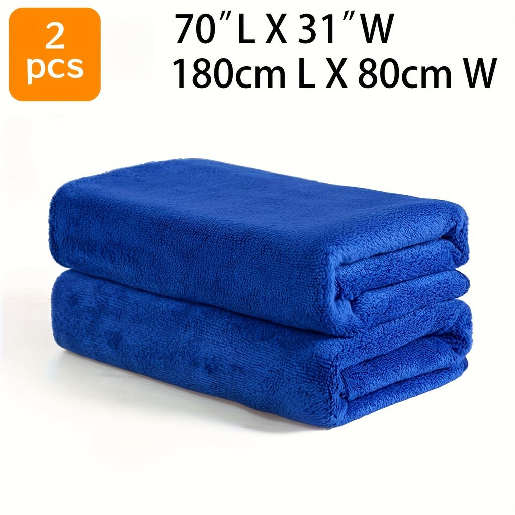 2pcs Oversized Luxury Bath Towel Set - Ultra-Soft, Thickened, Absorbent, Fast-Drying, Fade-Resistant, Versatile Towels for Bath,