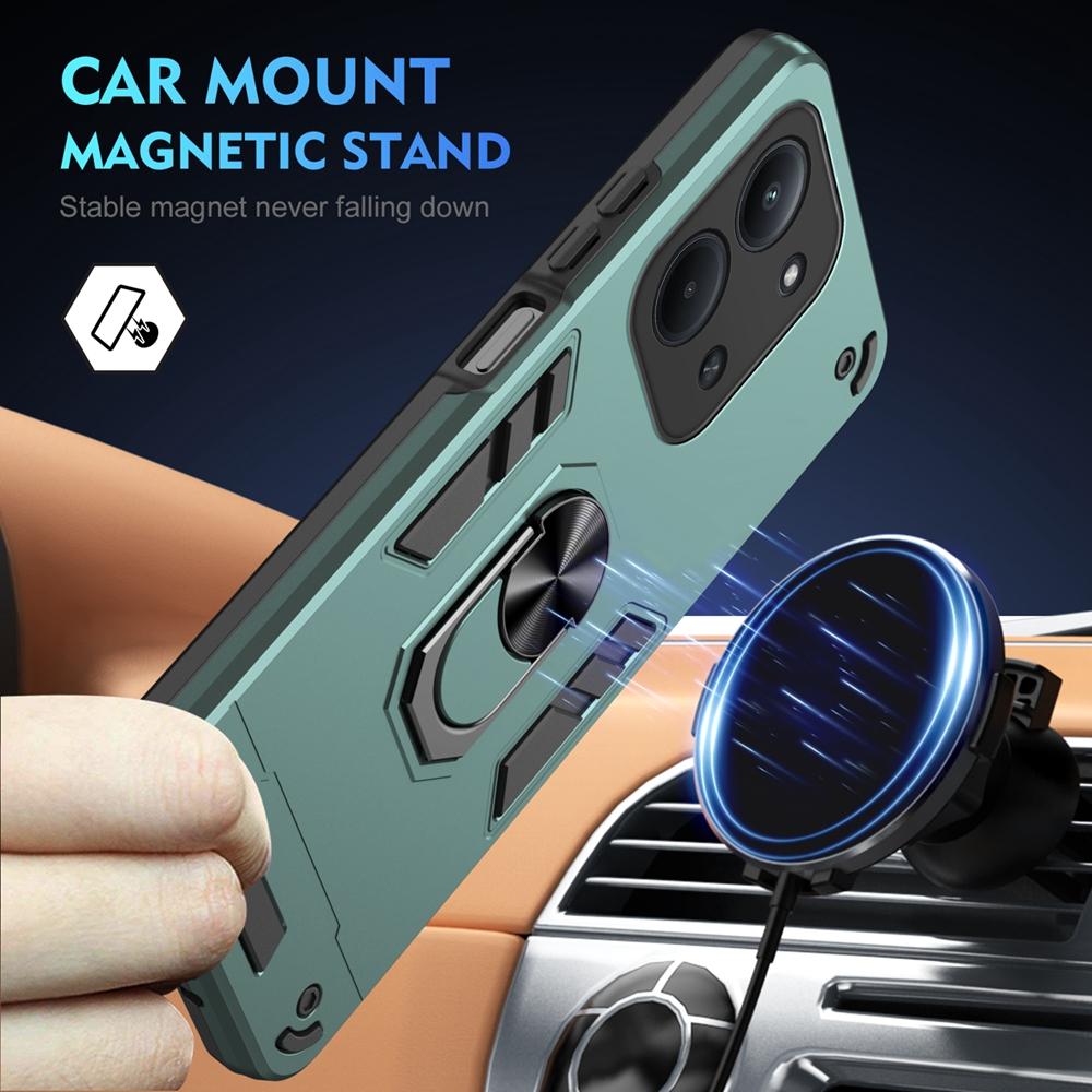 Etui pancerne odporne na wstrząsy z magnetycznym uchwytem pierścieniowym dla Xiaomi Redmi 15C 4G dla Redmy 15C 15 C Redmi15C Ochrona aparatu Fundas