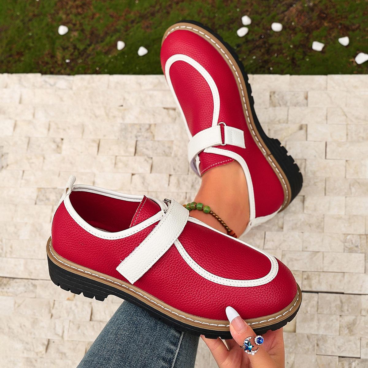 Flat-bottomed Large-size Low-cut Open-toe Shoes, Women s Shoes, Single Shoes 36
