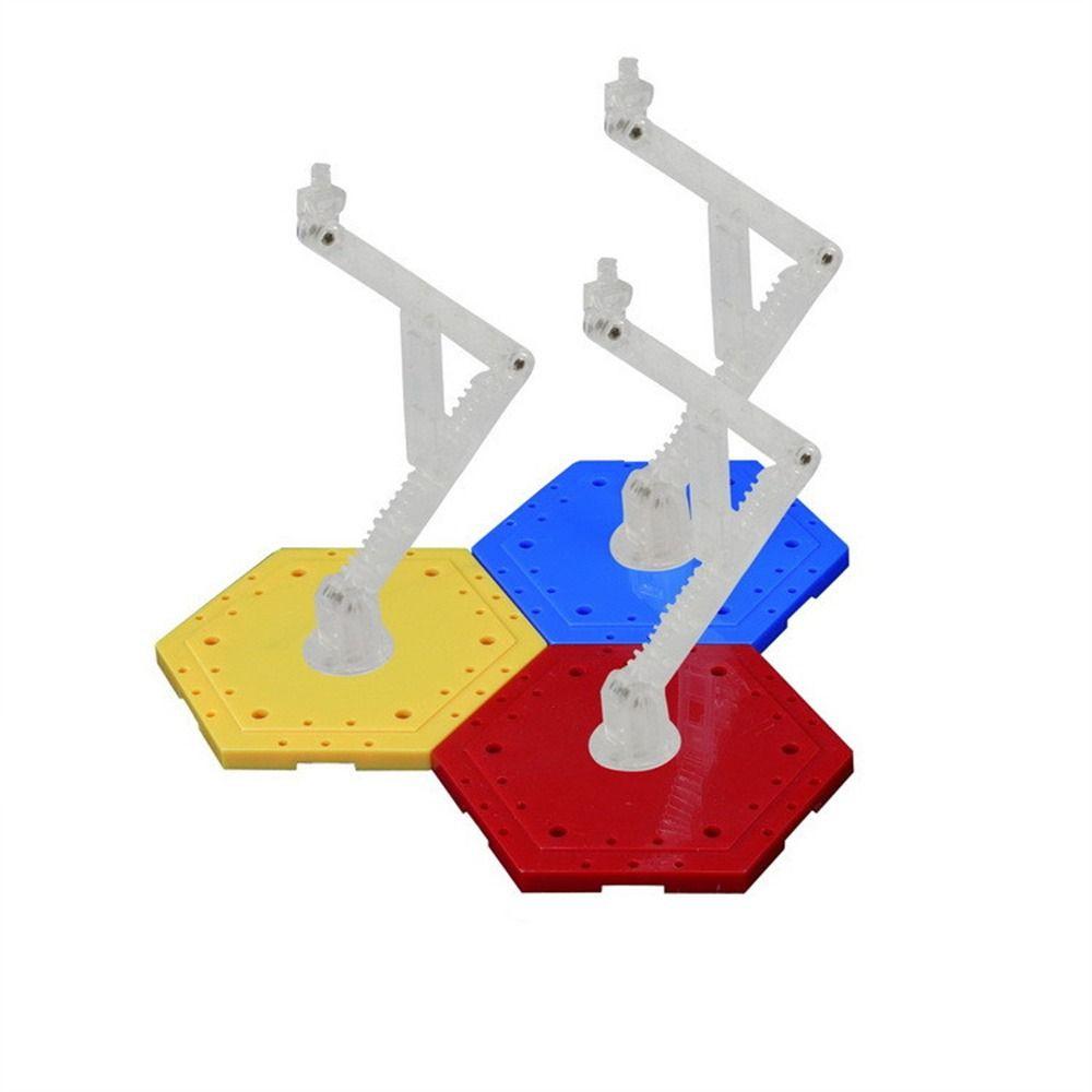 Base de Ação 3 em 1 Suporte para Bonecos Montagem Fácil Suporte de Exibição para Figuras Base para Figuras de Robôs Modelo de Plástico Base para Bonecos