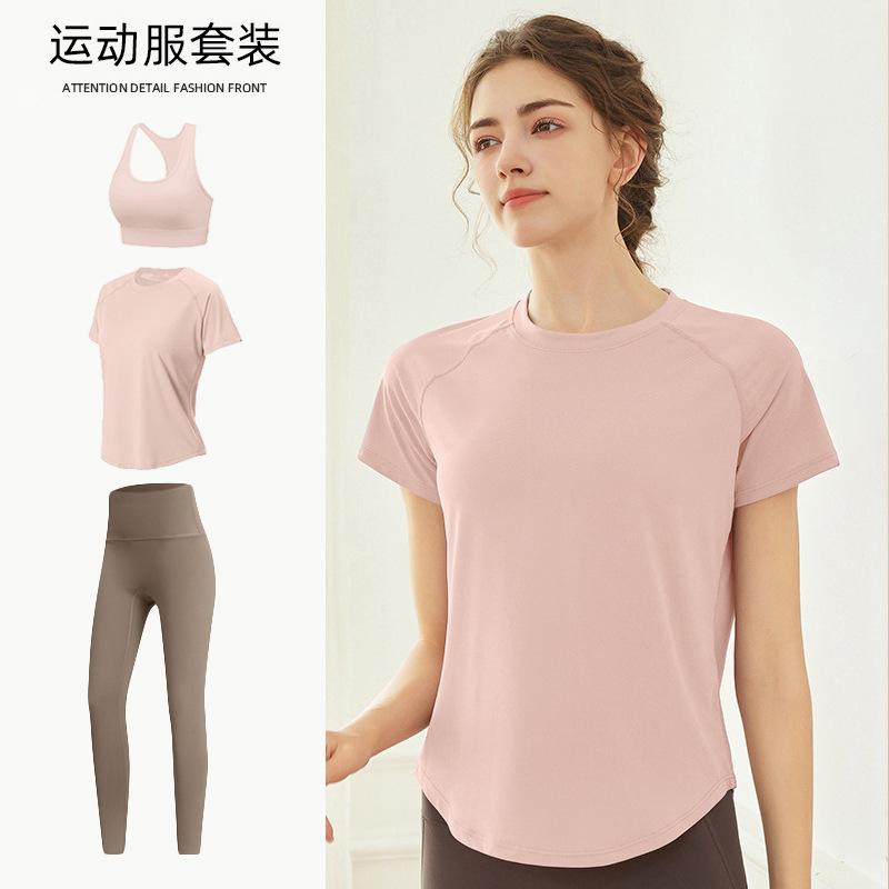 Tennis Suit Women's Short-sleeved Training Clothes Outdoor Running Quick-drying Clothes Thin Badminton T-shirt Fitness Clothes