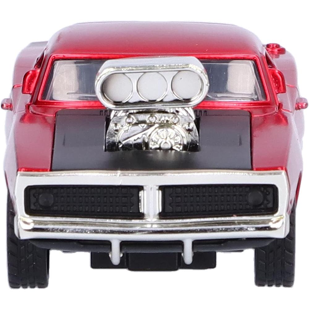 Model Mașină de Curse Dodge Super la Scară 1/32, Jucărie Mașină cu Sunet și Lumină, Model Mașină Aliaj cu Tragere Înapoi Retro pentru Familie pentru Acasă