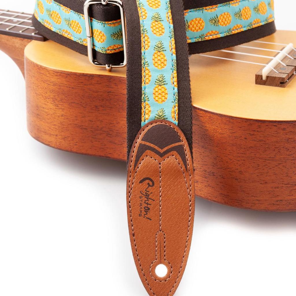 Genau! Gurt Gitarren-/Bassgurt, 1,5 Zoll breit, 35-60 Zoll lang, Surf Malibu Braun [Offizielles Japanisches Produkt]